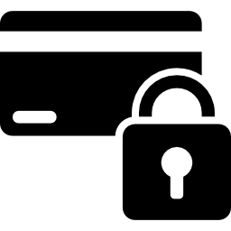 beschermde creditcard icoon