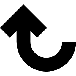 Arrow up curve icon