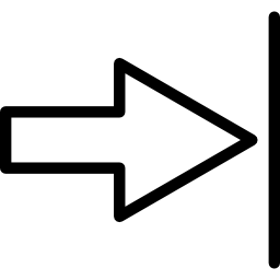 Last track arrow outline icon