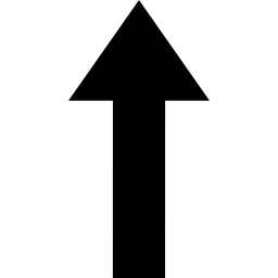 Up straight arrow icon