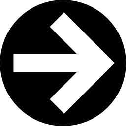 flecha derecha en botón circular relleno icono