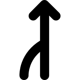 flecha hacia arriba de dos icono
