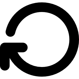 flecha circular giratoria en sentido horario icono