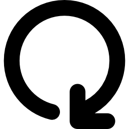 원형 시계 방향 화살표 icon