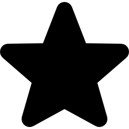 forma de cinco puntas llena de estrellas icono