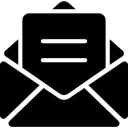 e-mail geopende envelop icoon