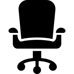 Chair with wheels icon