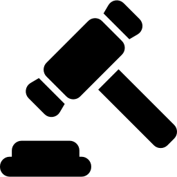 juridische hamer icoon