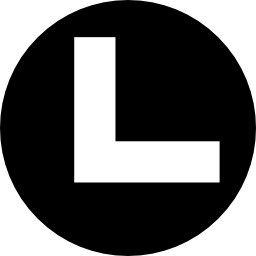 Down left arrow circular button icon