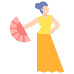 ballerina di flamenco icona