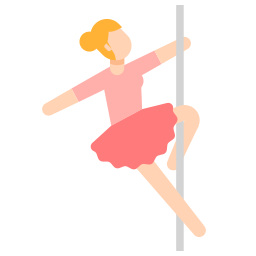 Pole dancer icon
