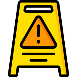 Hazard sign icon