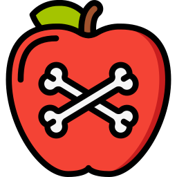 pomme empoisonnée Icône