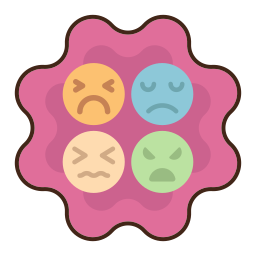 Negative thinking icon