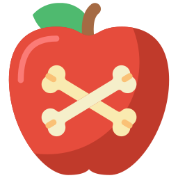 pomme empoisonnée Icône