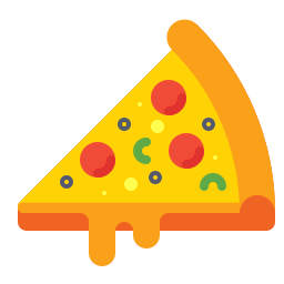 tranches de pizza Icône