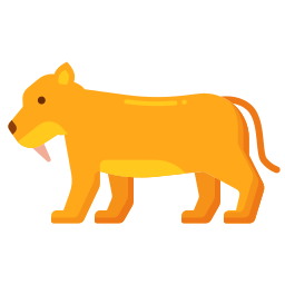 Saber toothed tiger icon