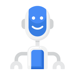 Robot assistant icon