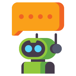 Robot assistant icon