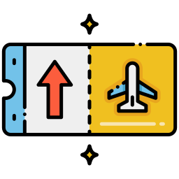 Plane ticket icon