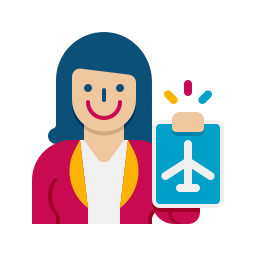 Travel agent icon