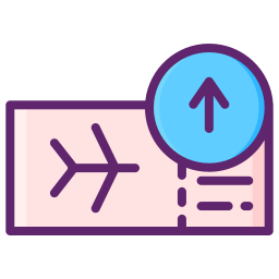 Plane ticket icon