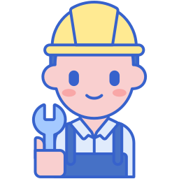 Construction worker icon