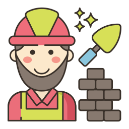 Construction worker icon