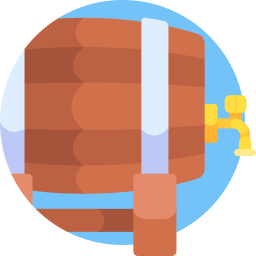 Wine barrel icon