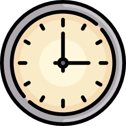 orologio circolare icona