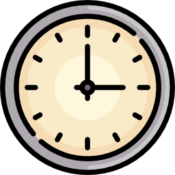 reloj circular icono