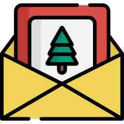 Christmas card icon