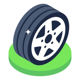 Car wheel icon