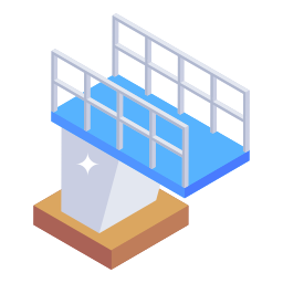 Diving board icon