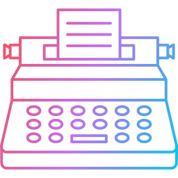 machine à écrire Icône