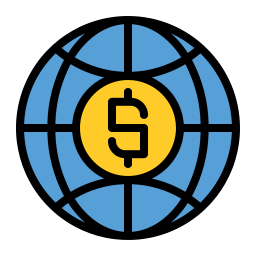 wereldwijd bankieren icoon