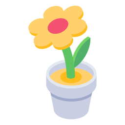 Flower pot icon