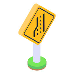 Road sign icon