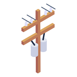 Electric pole icon