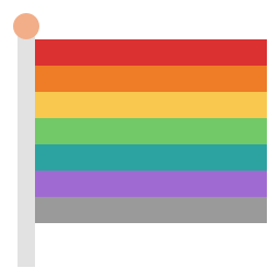 Радужный флаг иконка