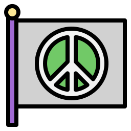 Peace flag icon