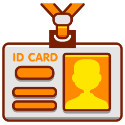 carte d'identité Icône