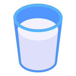 bicchiere di latte icona