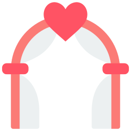 Свадебная арка иконка
