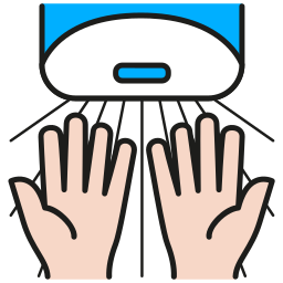 Hand dryer icon