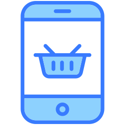 mobiel winkelen icoon