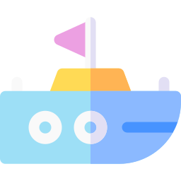 Boat toy icon