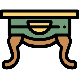 mesa de café icono