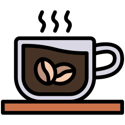 Hot coffee icon