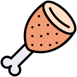 Chicken leg icon